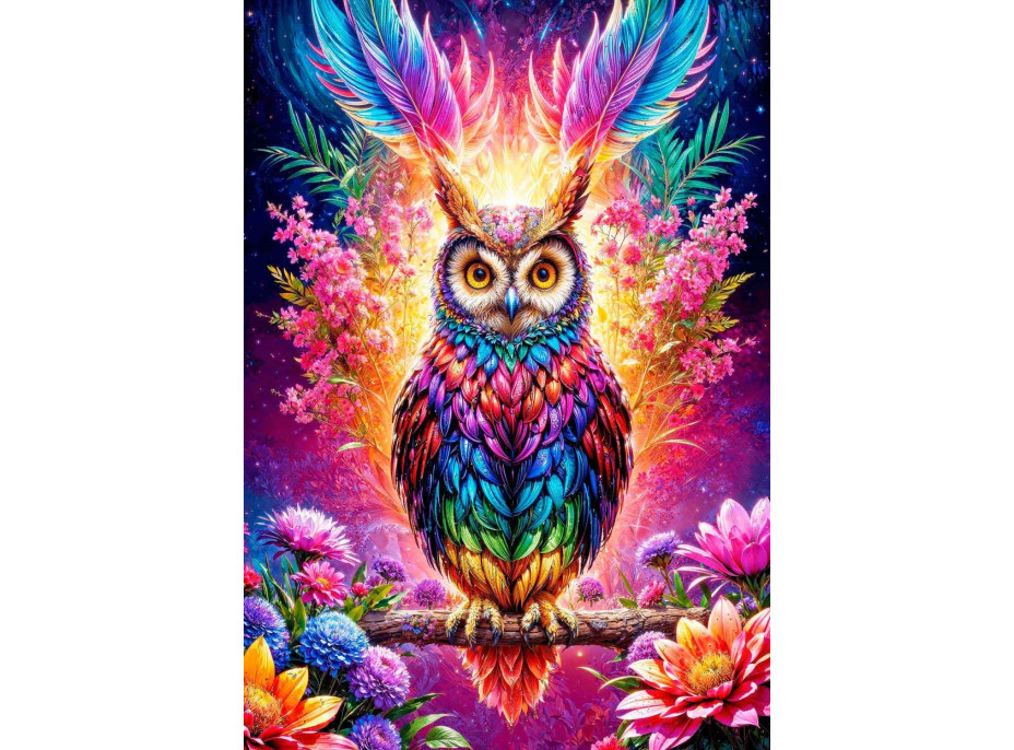 ENJOY Puzzle Neonová sova 2000 dílků