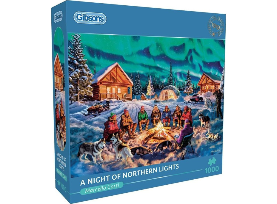 GIBSONS Puzzle Noc s polární září 1000 dílků