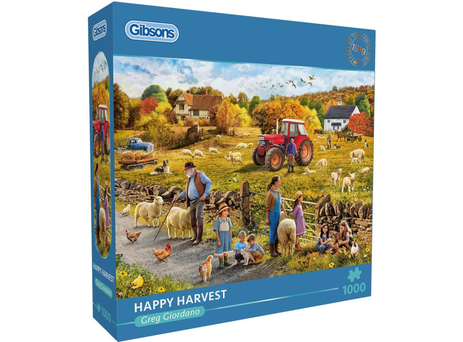 GIBSONS Puzzle Šťastná sklizeň 1000 dílků
