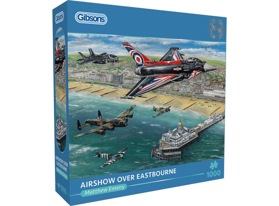 GIBSONS Puzzle Letecká show nad Eastbourne 1000 dílků