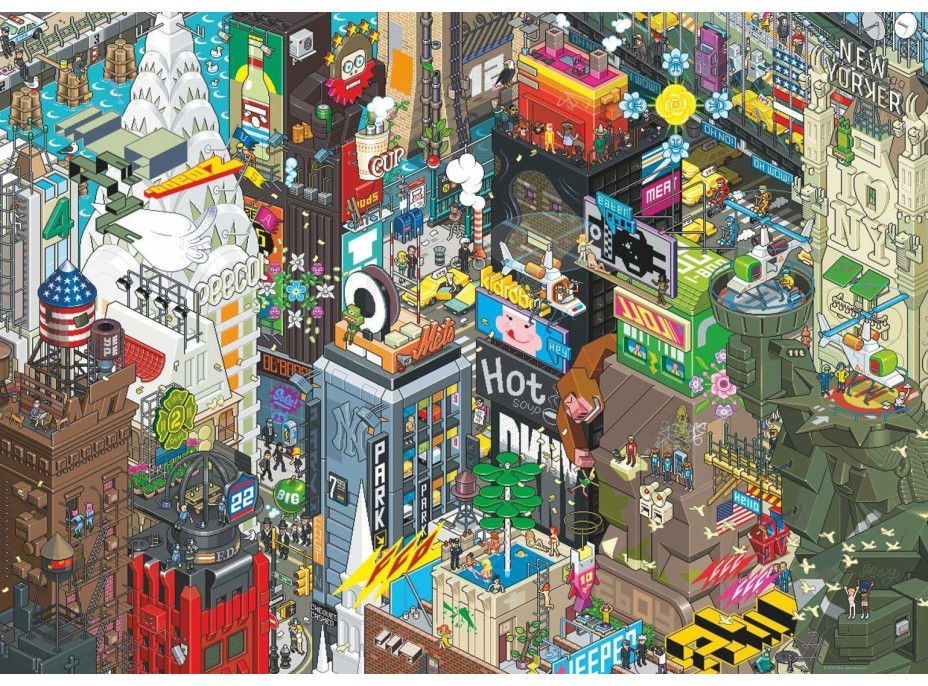 HEYE Puzzle Pixorama: Newyorské pátrání 1000 dílků