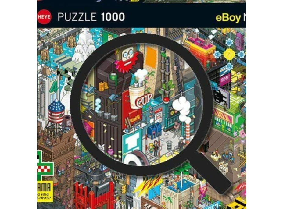 HEYE Puzzle Pixorama: Newyorské pátrání 1000 dílků