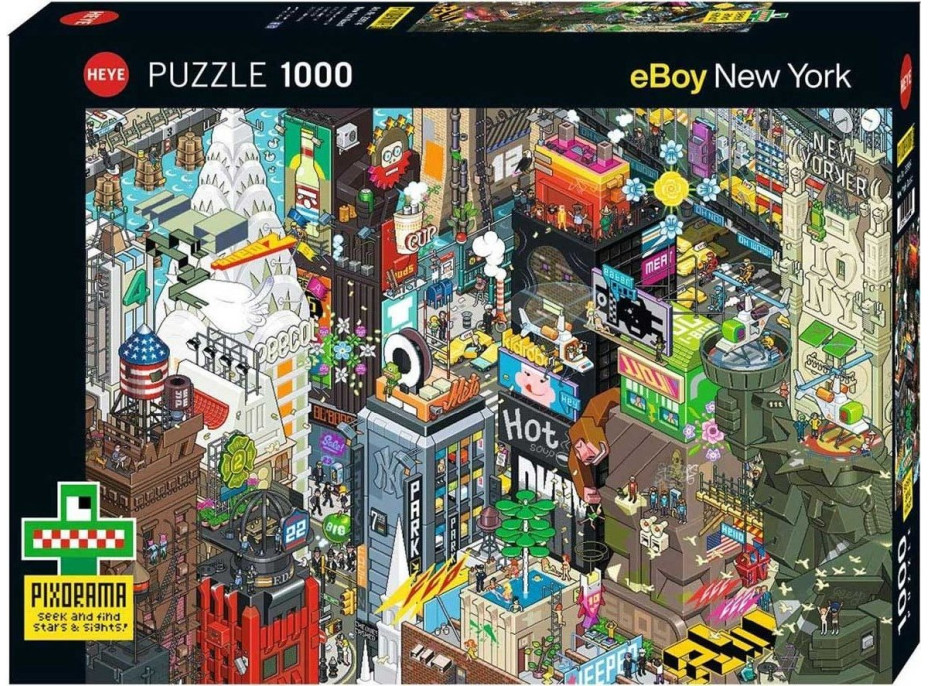 HEYE Puzzle Pixorama: Newyorské pátrání 1000 dílků