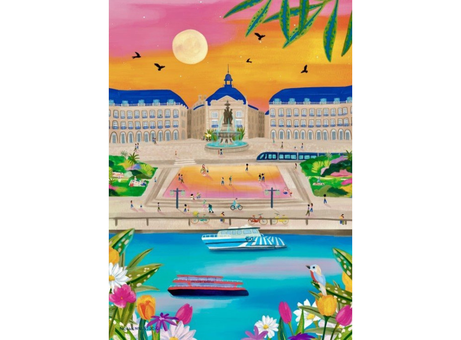 PIECES & PEACE Puzzle Place de la Bourse, Bordeaux 500 dílků