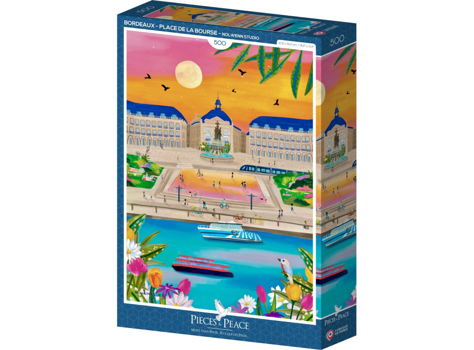 PIECES & PEACE Puzzle Place de la Bourse, Bordeaux 500 dílků