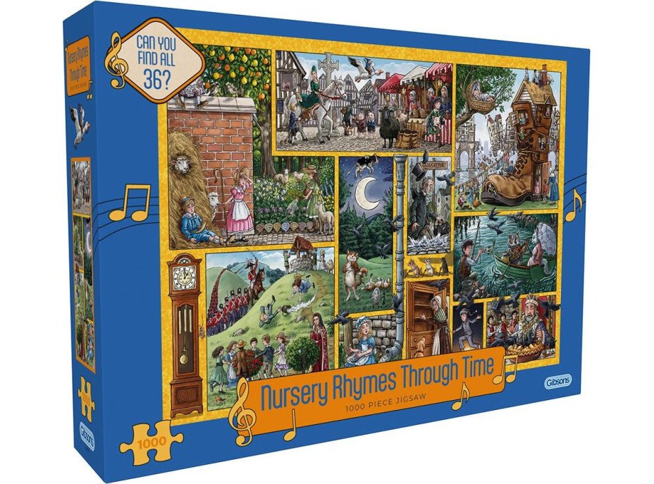GIBSONS Puzzle Říkanky napříč časem 1000 dílků
