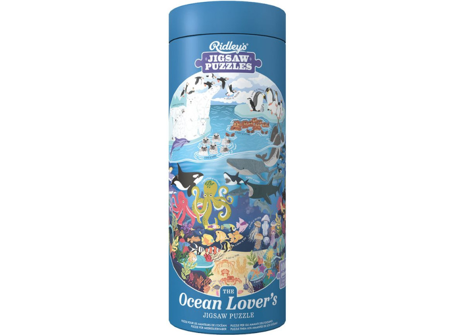 RIDLEY'S GAMES Kulaté puzzle Pro milovníky oceánů 1000 dílků