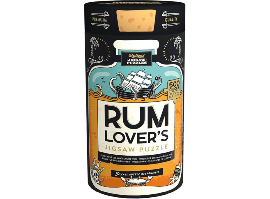 RIDLEY'S GAMES Puzzle Pro milovníky rumu 500 dílků