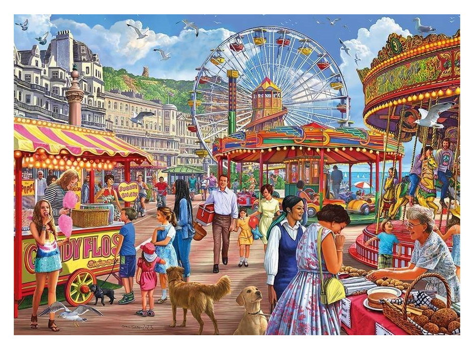 GIBSONS Puzzle Promenáda v Hastings XL 500 dílků