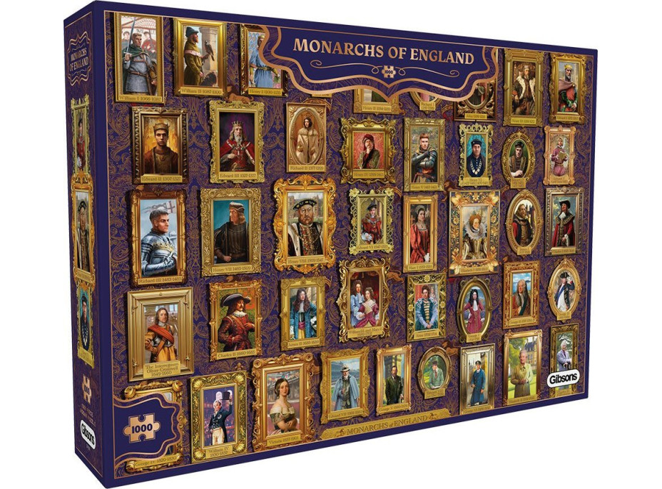 GIBSONS Puzzle Monarchové Anglie 1000 dílků