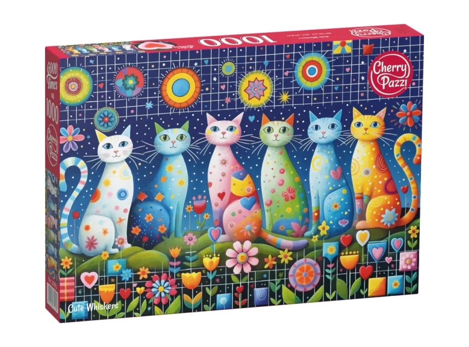 CHERRY PAZZI Puzzle Roztomilé kočky 1000 dílků