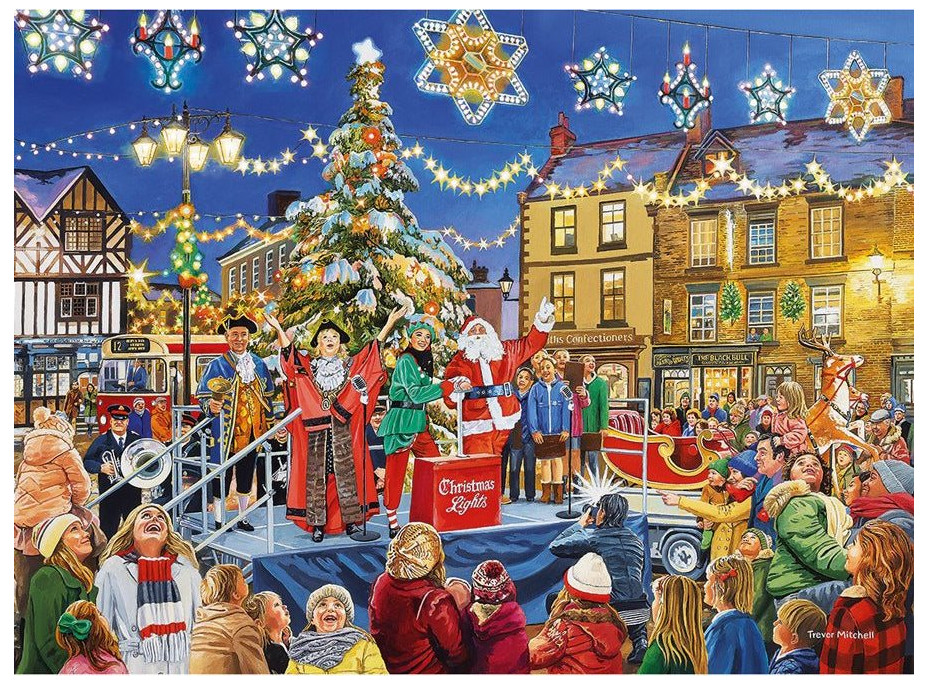 GIBSONS Puzzle Vánoční rozsvícení 1000 dílků