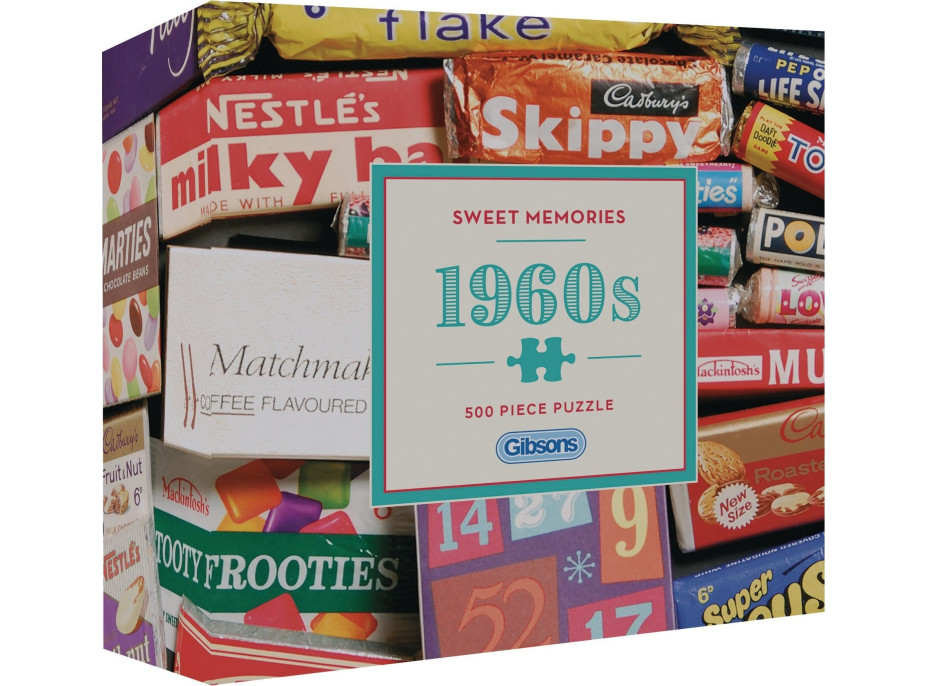 GIBSONS Puzzle Sladké vzpomínky 60.léta 500 dílků