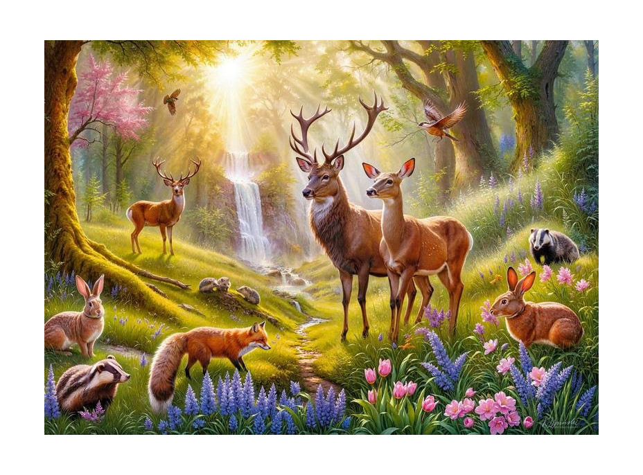 CHERRY PAZZI Puzzle Srdce lesa 500 dílků