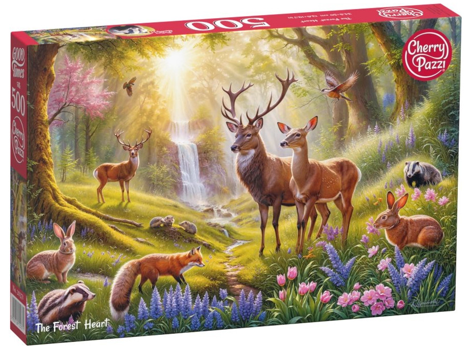 CHERRY PAZZI Puzzle Srdce lesa 500 dílků