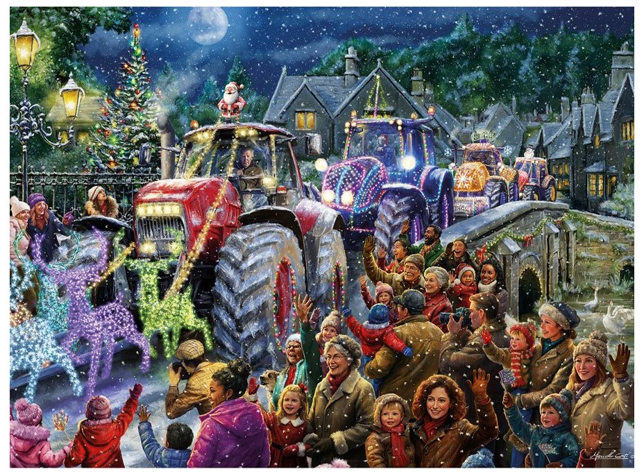 GIBSONS Puzzle Farmářské Vánoce XL 500 dílků