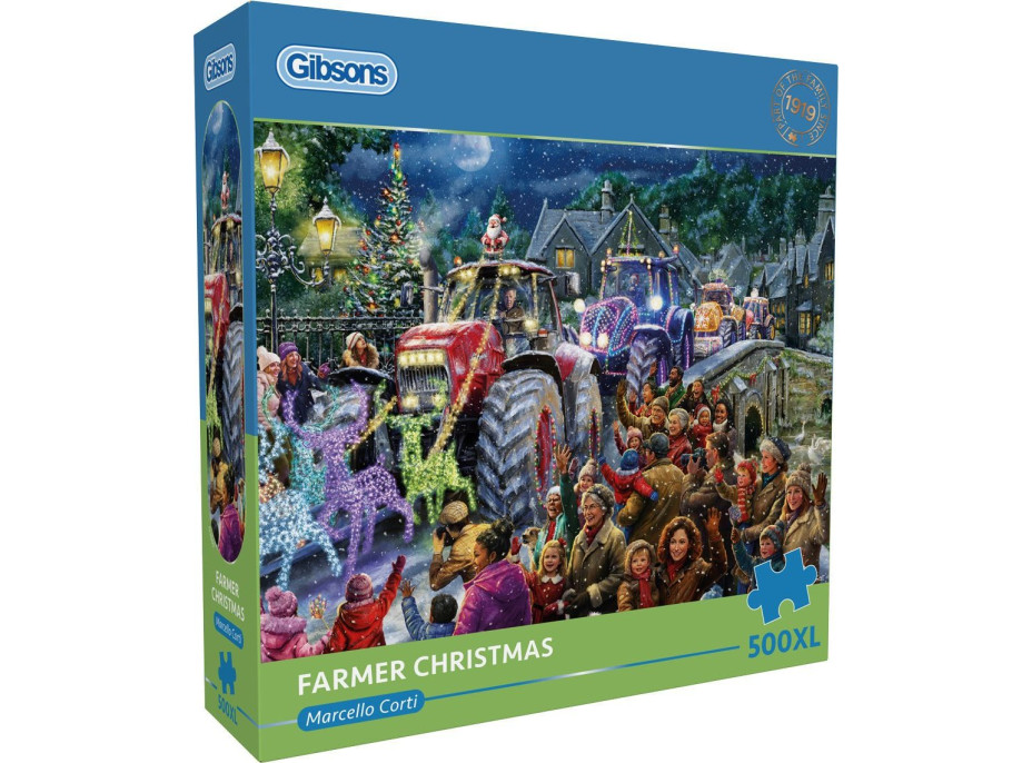 GIBSONS Puzzle Farmářské Vánoce XL 500 dílků