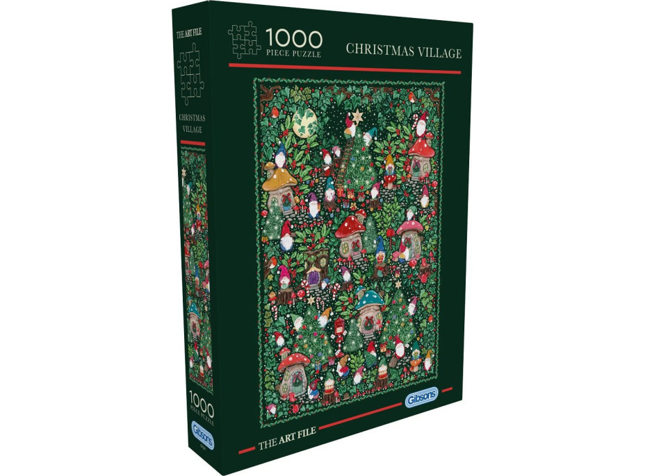 GIBSONS Puzzle The Art File: Vánoční vesnička 1000 dílků