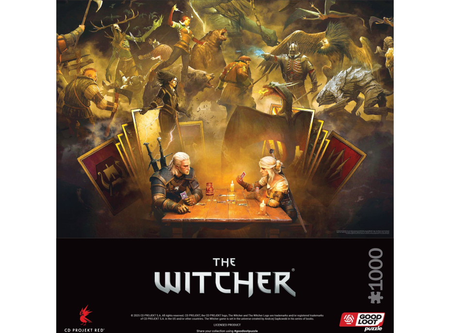 GOOD LOOT Puzzle The Witcher: Playing Gwent 1000 dílků