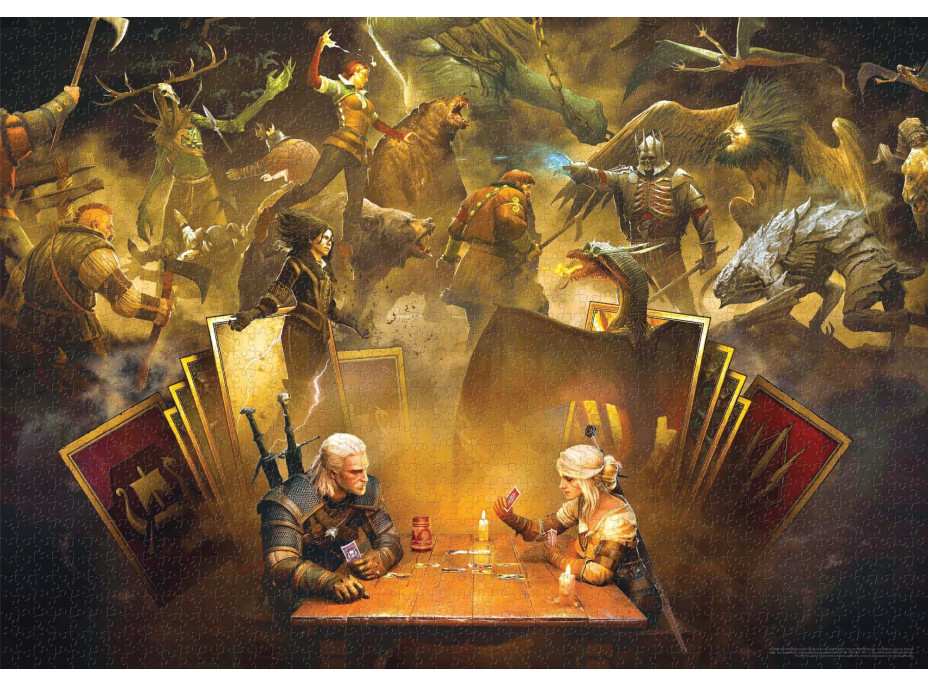 GOOD LOOT Puzzle The Witcher: Playing Gwent 1000 dílků