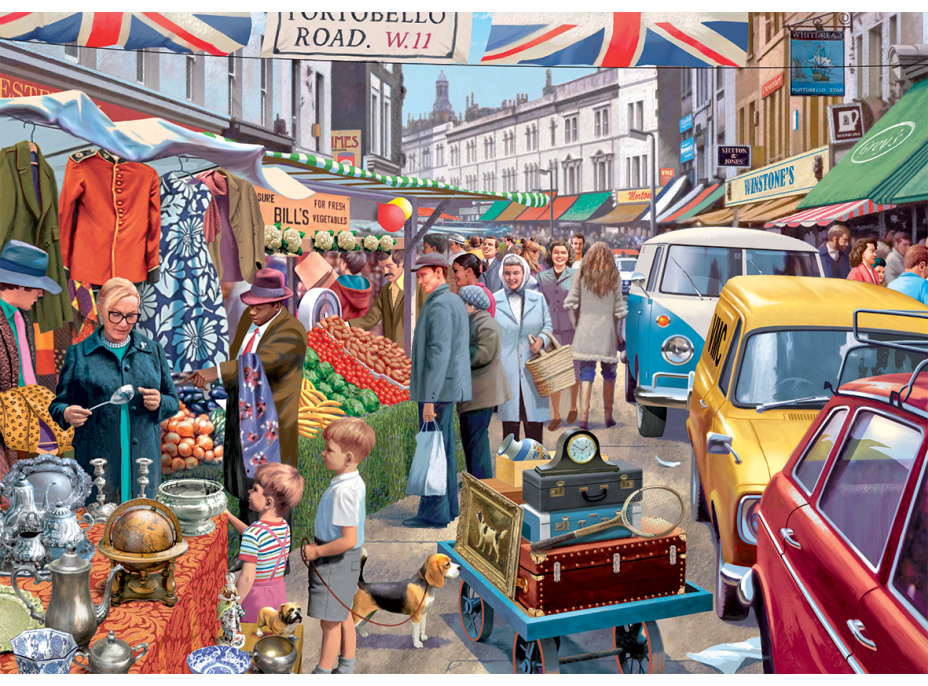 FALCON Puzzle Trh v Portobello 1000 dílků