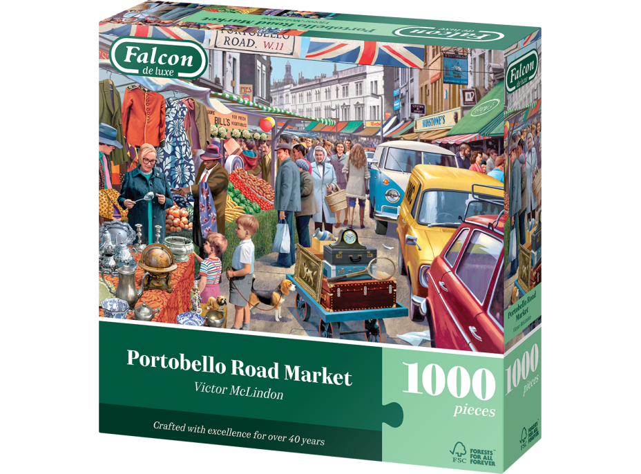 FALCON Puzzle Trh v Portobello 1000 dílků