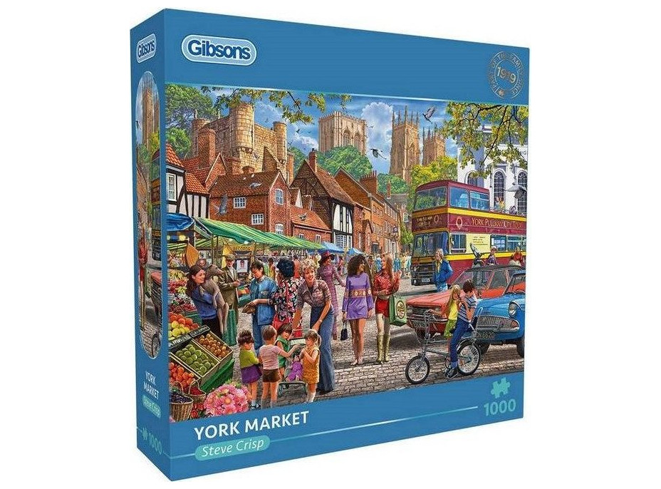 GIBSONS Puzzle Trh v Yorku 1000 dílků