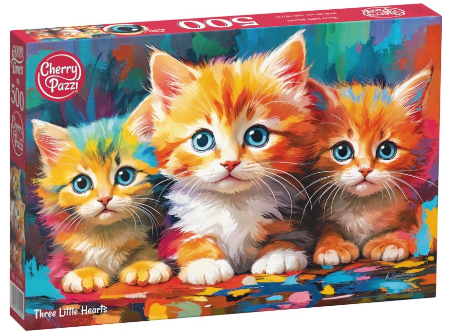 CHERRY PAZZI Puzzle Tři malá srdce 500 dílků