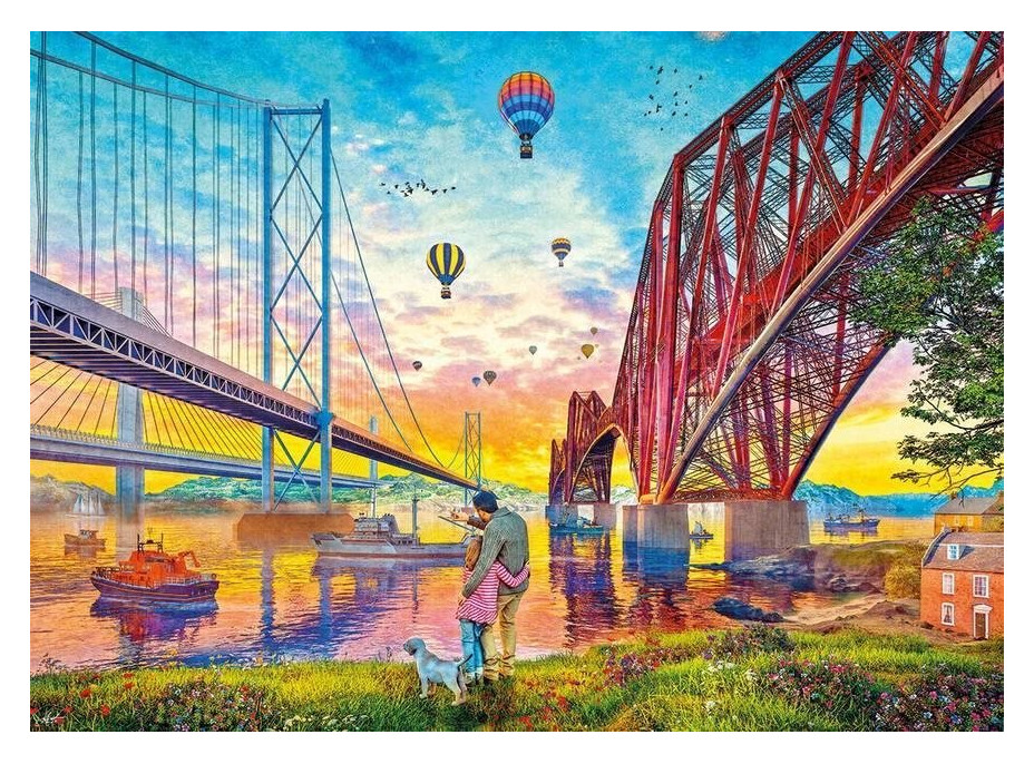 GIBSONS Puzzle Tři mosty nad řekou 1000 dílků