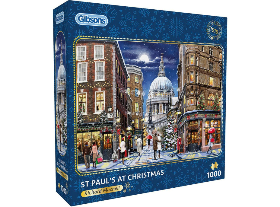 GIBSONS Puzzle Katedrála svatého Pavla o Vánocích 1000 dílků