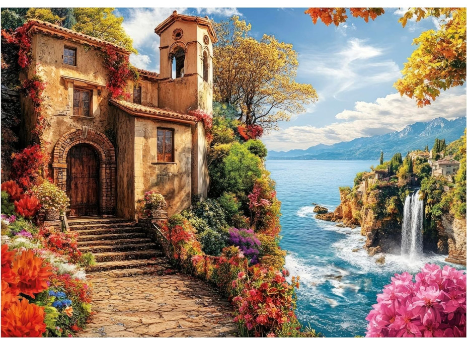 EDUCA Puzzle Vila u moře 500 dílků