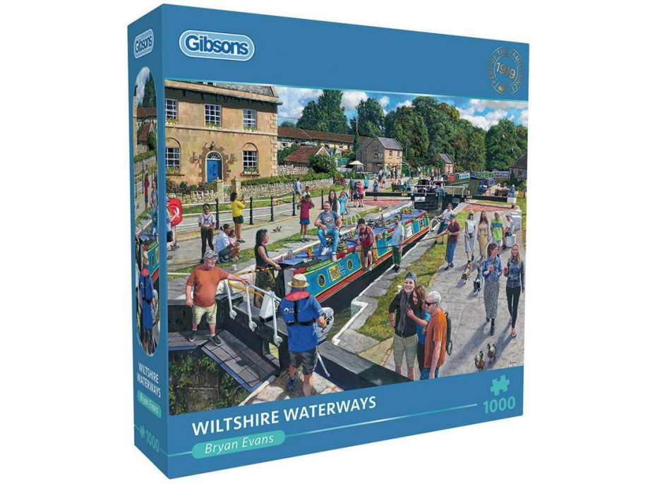 GIBSONS Puzzle Vodní toky ve Wiltshire 1000 dílků