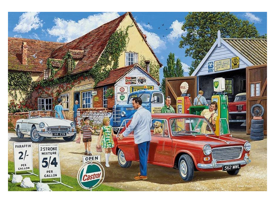 GIBSONS Puzzle Výlet s rodinou 4x500 dílků