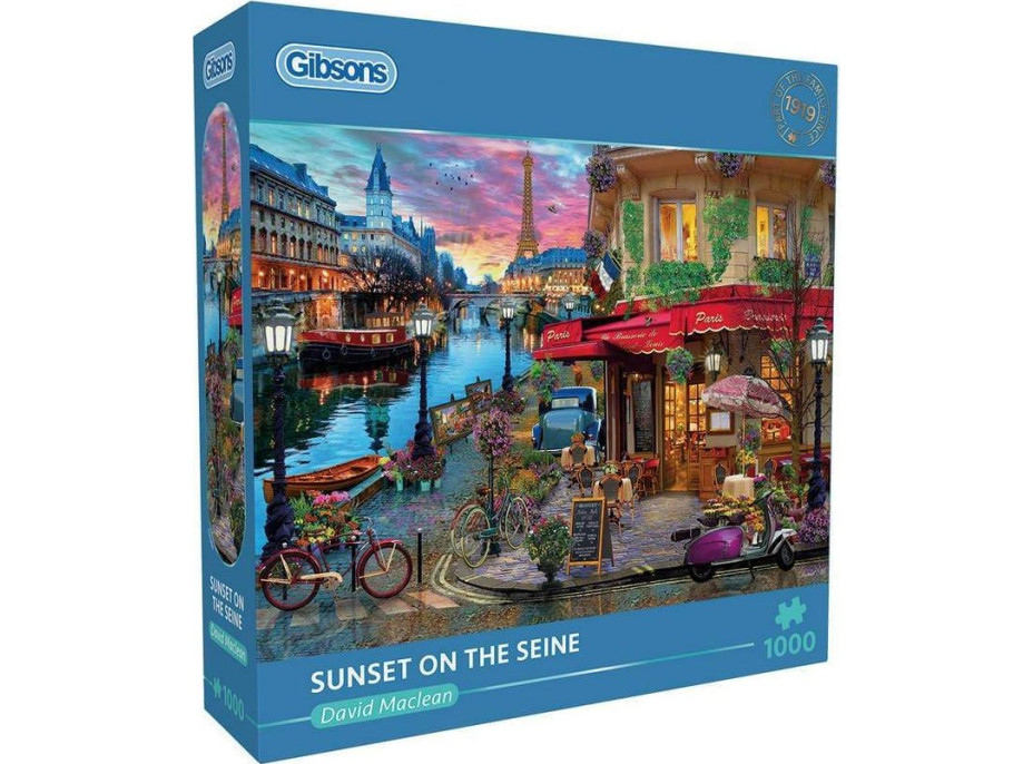 GIBSONS Puzzle Západ slunce nad Seinou 1000 dílků