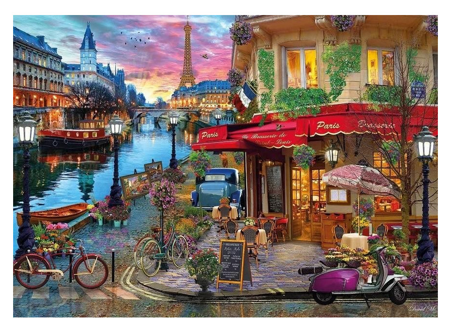 GIBSONS Puzzle Západ slunce nad Seinou 1000 dílků