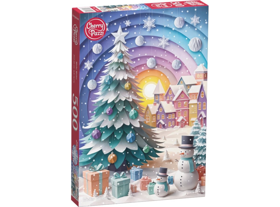 CHERRY PAZZI Puzzle Zimní přání 500 dílků