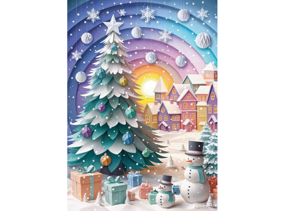 CHERRY PAZZI Puzzle Zimní přání 500 dílků