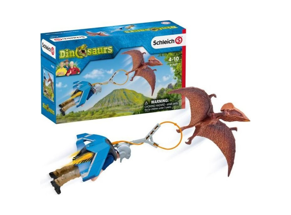 SCHLEICH Dinosaurs® 41467 Raketový batoh Jetpack k pronásledování