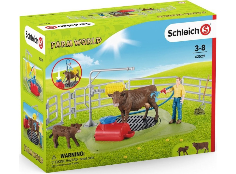 SCHLEICH Farm World® 42529 Mycí koutek pro dobytek