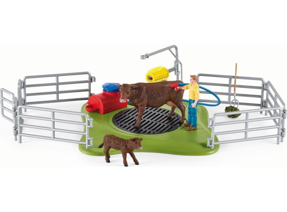 SCHLEICH Farm World® 42529 Mycí koutek pro dobytek