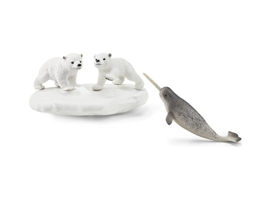 SCHLEICH Wild Life® 42531 Lední medvědi a klouzačka