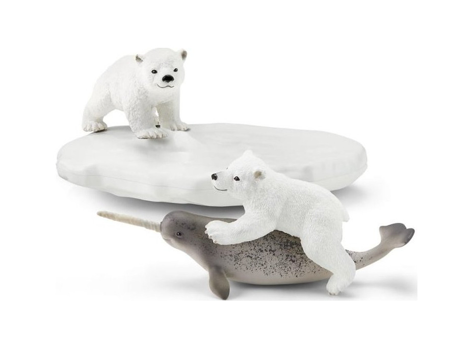 SCHLEICH Wild Life® 42531 Lední medvědi a klouzačka