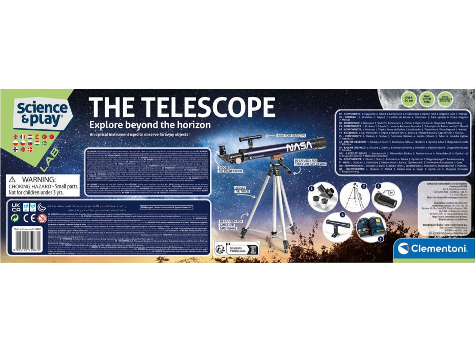CLEMENTONI Science&Play Teleskop