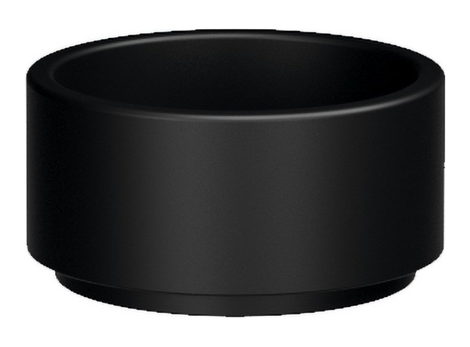 Kerasan OKE keramické umyvadlo na desku, Ø 30cm, černá mat 554031