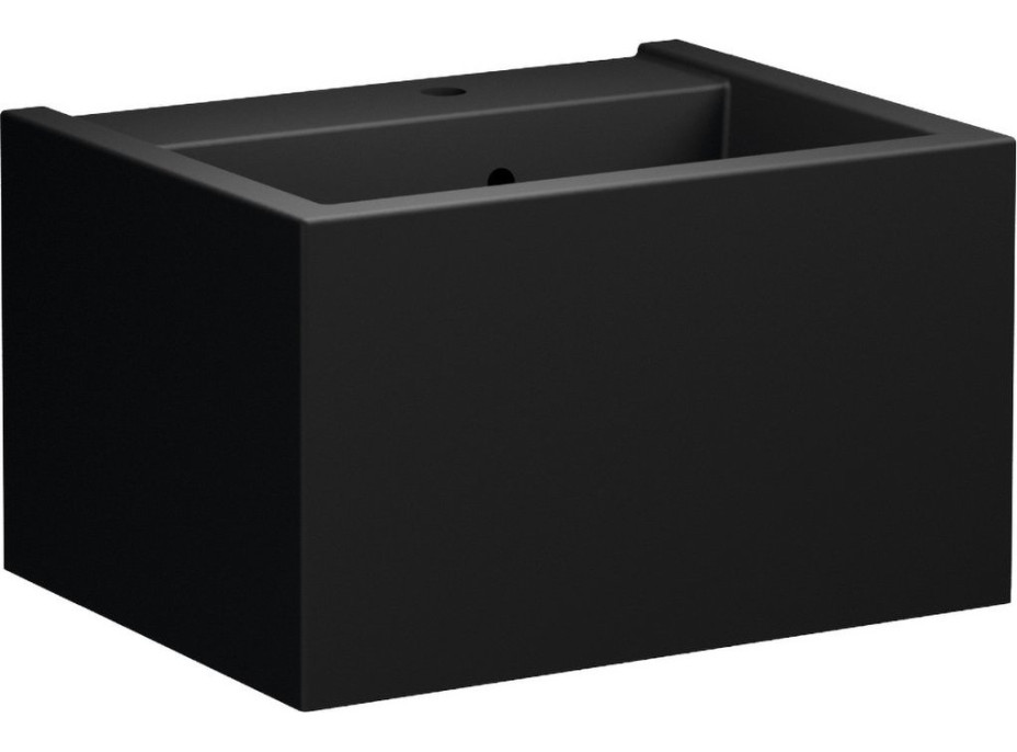 Kerasan KANAAL keramické umyvadlo 60x46, 5cm, černá mat 574031