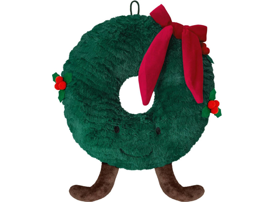 Tvarovaný polštář VÁNOČNÍ VĚNEC - 35 cm