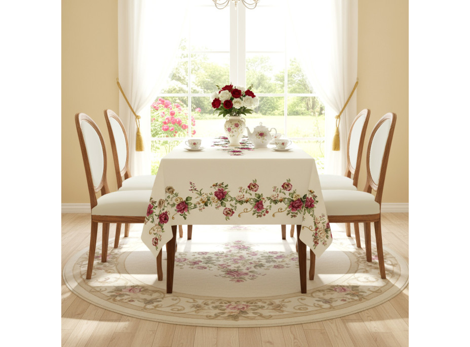 Dekorační ubrus Royal Rose - 140x260 cm