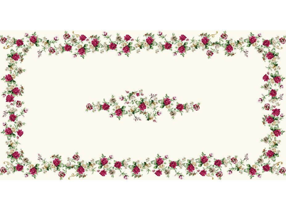 Dekorační ubrus Royal Rose - 140x260 cm
