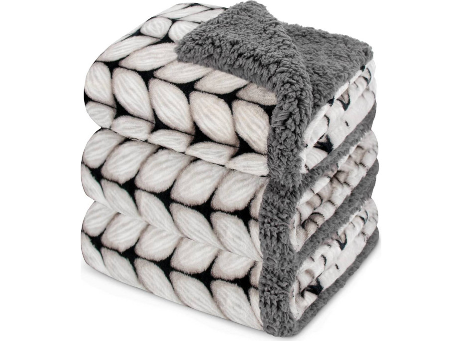 Deka WINTER SHERPA - 150x200 cm - šedá/grafit