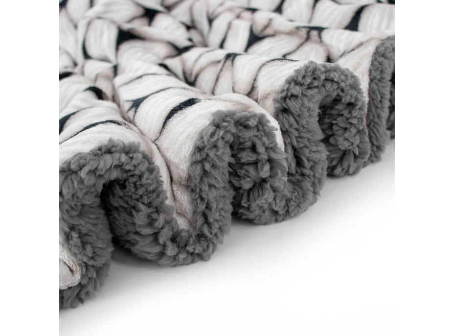 Deka WINTER SHERPA - 150x200 cm - šedá/grafit